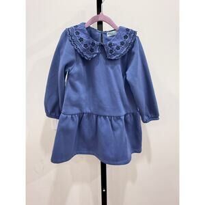 Primark	Blue Collared Sweatshirt Dress	3-4Y